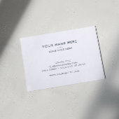 Kirchenpfarrer Moderne Minimal Cross Faith Navy Visitenkarte