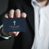 Kirchenpfarrer Moderner Minimaler Religiöser Marin Visitenkarte