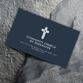 Kirchenpfarrer Moderner Minimaler Religiöser Marin Visitenkarte