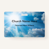 Kirchenpfarrer und Geistlicher Glaubensname Ausweis (Rückseite)