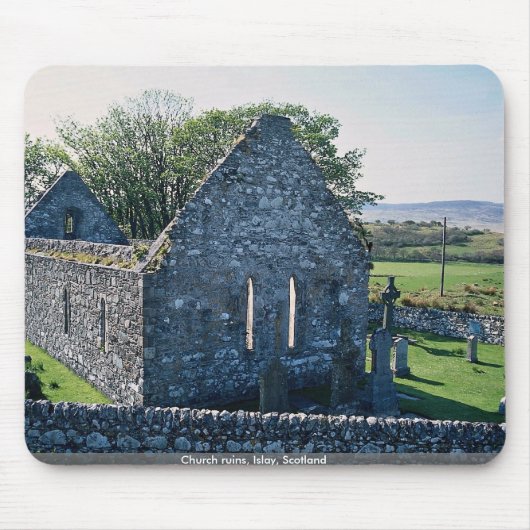 Kirchenruinen, Islay, Schottland Mousepad (Vorne)