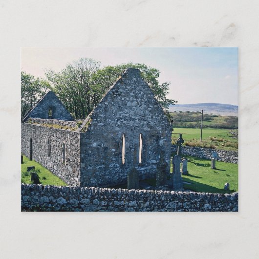Kirchenruinen, Islay, Schottland Postkarte (Vorderseite)