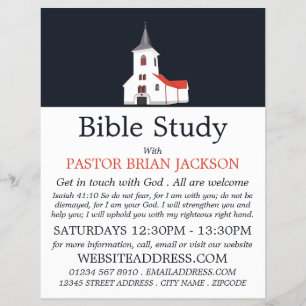 Kirchenschlupfen, Christliche Bibelklassenwerbung Flyer