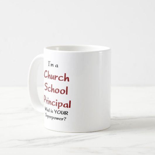 Kirchenschule Kaffeetasse (Vorderseite Links)