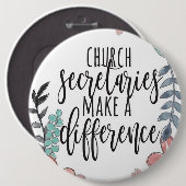 Kirchensekretäre machen ein Button mit den Schaltf (Vorne & Hinten)