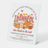 KIRCHENSERVICE UND Erntedank - Empfang Sockelschild (Vorderseite)