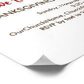 KIRCHENSERVICE UND Erntedank Poster (Ecke)