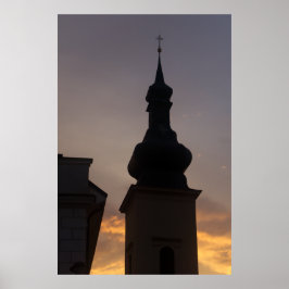 Kirchenspitze bei Twilight Poster