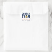 Kirchenteam, das gemeinsam dient - Glaube-basierte Runder Aufkleber (Tasche)
