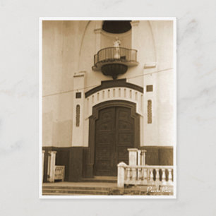 Kirchentür Barranquitas Puerto Rico 1942 Vintage Postkarte