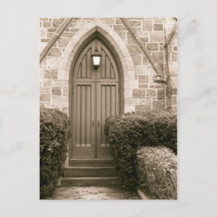 Kirchentür Postkarte