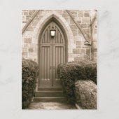 Kirchentür Postkarte (Vorderseite)