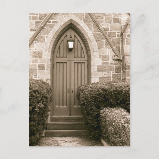 Kirchentür Postkarte (Vorderseite)