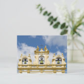 Kirchenturm im Bergdorf Zahara Postkarte (Stehend Vorderseite)