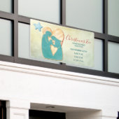 Kirchenweihnacht Moderner Candlelight Service Banner (Äußeres Gebäude)