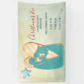 Kirchenweihnacht Moderner Candlelight Service Banner (Vertikal)