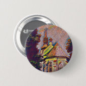 Kirchesteeples-künstlerische Foto-Manipulation Button (Vorne & Hinten)