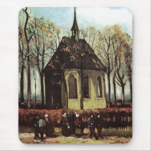 Kirchgang in Nuenen von Vincent van Gogh Mousepad