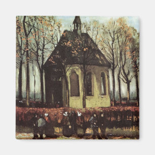 Kirchgemeinde in Nuenen von Vincent van Gogh Magnet