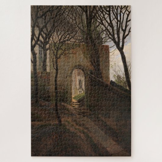 Kirchhofpforte (1822) - Caspar David Friedrich Puzzle (Vertikal)
