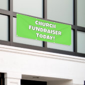 Kirchliche Spendenaktion Heute Banner (Äußeres Gebäude)