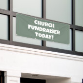 Kirchliche Spendenaktion Heute Banner (Äußeres Gebäude)