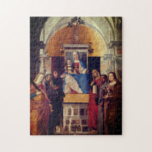Kirchliche Taufe Vintage mittelalterliche Kunst Puzzle