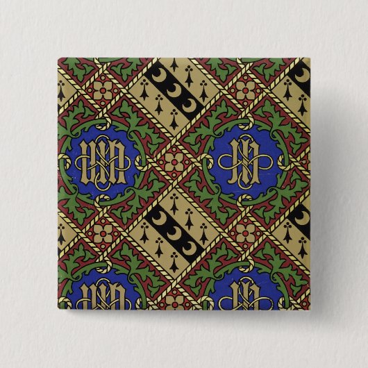 Kirchlicher Tapetenentwurf des Diamantdruckes Button (Vorderseite)