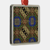 Kirchlicher Tapetenentwurf des Diamantdruckes Silbernes Ornament (Rechts)