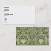 Kirchlicher Tapetenentwurf des Herzmotivs Visitenkarte (Vorne/Hinten)