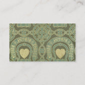 Kirchlicher Tapetenentwurf des Herzmotivs Visitenkarte (Rückseite)