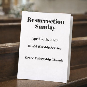 Kirchliches Bulletincover zum Ostersonntag Flyer
