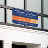 Kirchliches Willkommensschild Hängebanner Banner (Äußeres Gebäude)