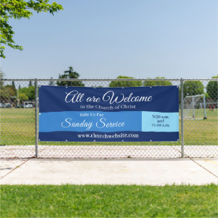 Kirchliches Willkommensschild Hängebanner Banner