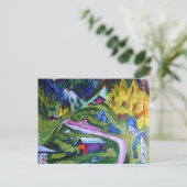 Kirchner - Alpenpfad Postkarte (Stehend Vorderseite)