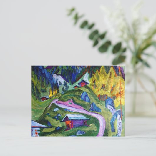 Kirchner - Alpenpfad Postkarte (Stehend Vorderseite)