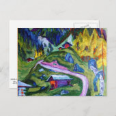 Kirchner - Alpenpfad Postkarte (Vorne/Hinten)