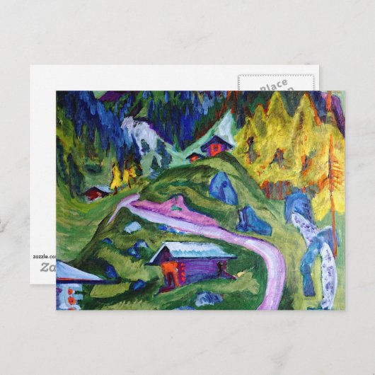 Kirchner - Alpenpfad Postkarte (Vorne/Hinten)