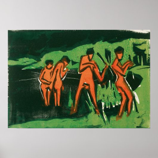 Kirchner - Bathers Poster (Vorne)