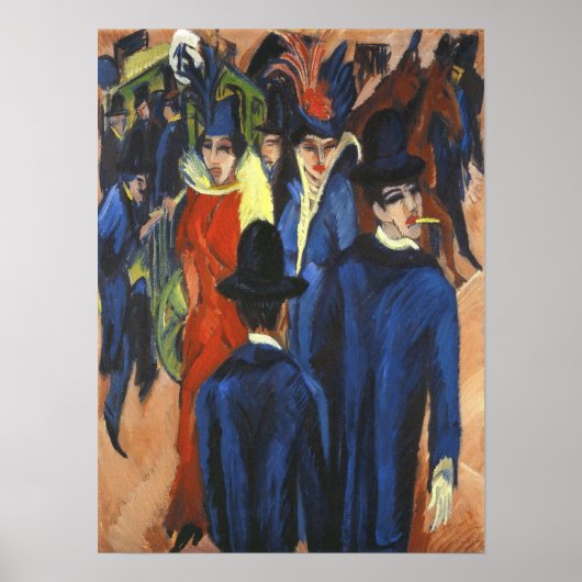 Kirchner - Berlin Street Scene Poster (Vorne)
