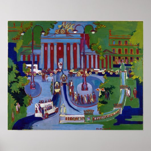 Kirchner - Brandenburger Tor 1929 Poster (Vorne)