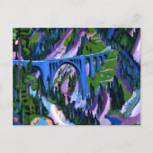 Kirchner - Brücke bei Wiesen Postkarte (Vorderseite)
