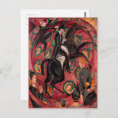 Kirchner - Circus Rider, Tänzer mit Castanets Postkarte (Vorne/Hinten)