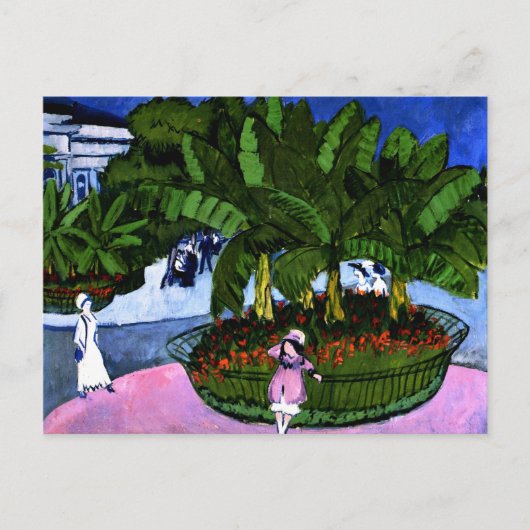 Kirchner - Das Boskett-Albertplatz in Dresden Postkarte (Vorderseite)