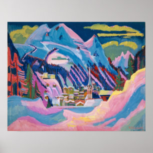 Kirchner - Davos im Schnee Poster