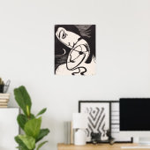 Kirchner - Der Kuss Poster (Heimbüro)