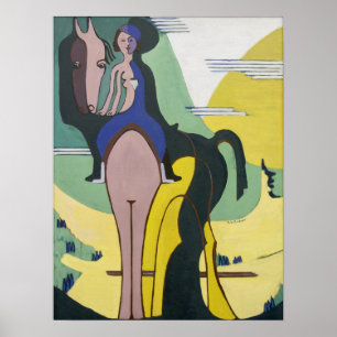 Kirchner - Der Reiter Poster