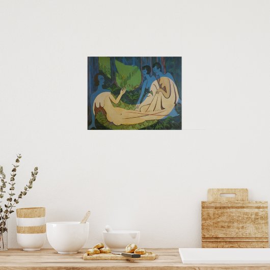 Kirchner - Drei Zahlen Poster (Küche)