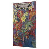 Kirchner Expressionist Lebendige Orange Lilien Kun Klemmbrett (Links)