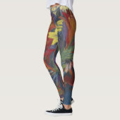 Kirchner Expressionist Lebendige Orangefarbene Lil Leggings (Links)